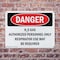Signmission H2S Gas Authorized Personnel Only Danger Sign, Aluminum, 18in W x 12in L, 2PK OS-2PACK-DS-A-1218-L-1277 - alternate 5